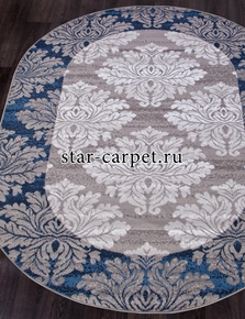 Российский ковер MERINOS SILVER D213 цвет серый / голубой 