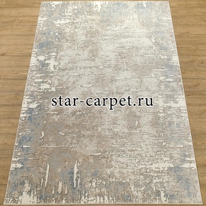 Российский ковер 22103 - 24851 цвет серый с голубым 