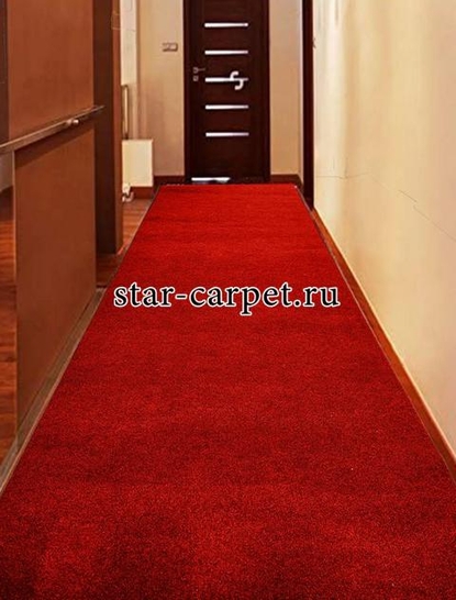 Ковролин для офиса и дома, противоскользящий, красный