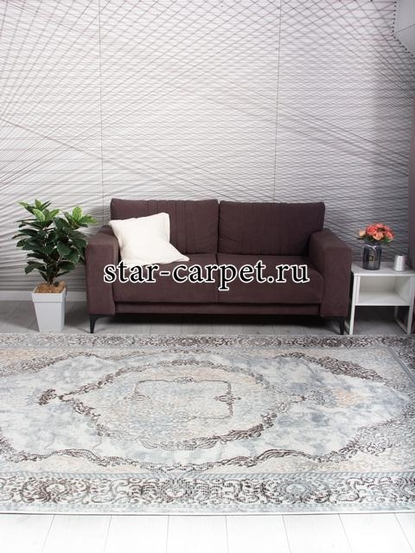 Ковер 26491A - BEJ / TOZ GRI - Прямоугольник - коллекция NESTA