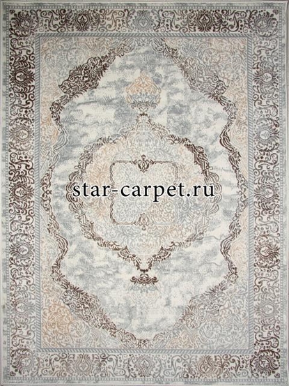 Ковер 26491A - BEJ / TOZ GRI - Прямоугольник - коллекция NESTA