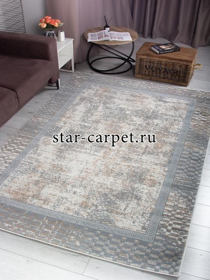 Ковер 26910A - BEJ / GRI - Прямоугольник - коллекция NESTA