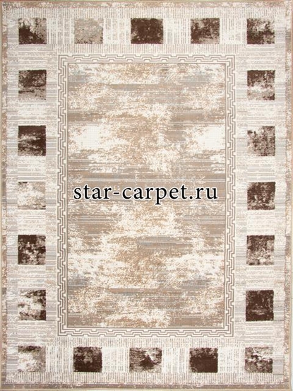 Ковер 26930A - BEJ / TOZ GRI - Прямоугольник - коллекция NESTA