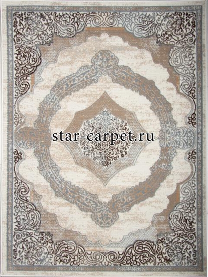 Ковер 26931A - BEJ / TOZ GRI - Прямоугольник - коллекция NESTA