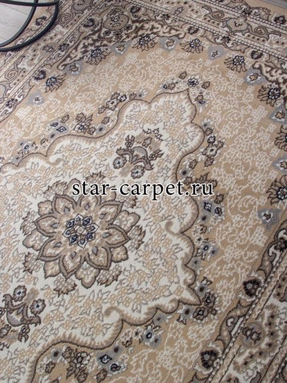 Ковер 06020A - BEIGE / BEIGE - Прямоугольник - коллекция PRAGA