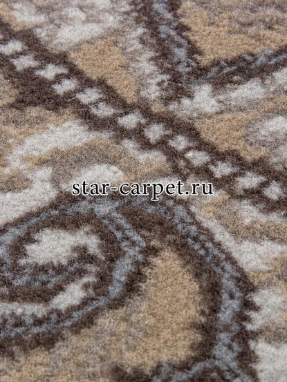 Ковер 06021A - BEIGE / BEIGE - Овал - коллекция PRAGA