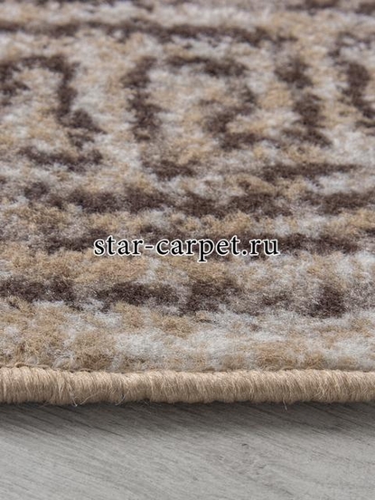 Ковер 06022A - TOZ GRI / BROWN - Овал - коллекция PRAGA