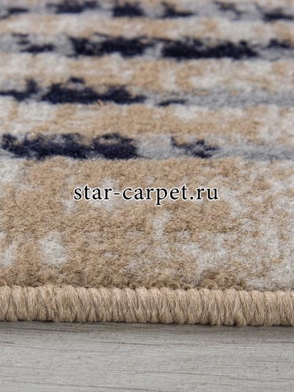 Ковер 06022A - TOZ GRI / NAVY - Прямоугольник - коллекция PRAGA