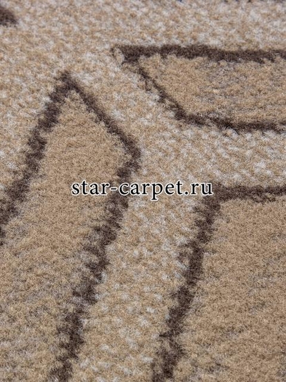 Ковер 06027A - BEIGE / DARK VIZON - Прямоугольник - коллекция PRAGA