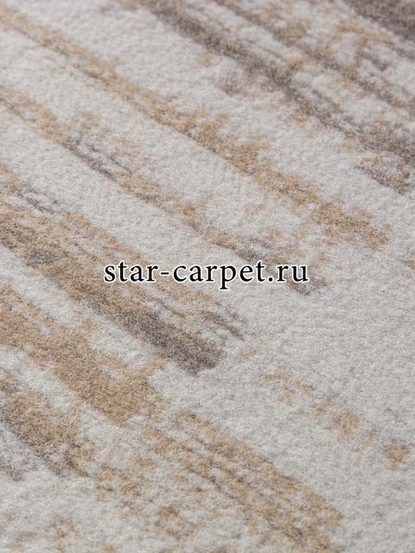 Ковер 06029A - TOZ GRI / BEIGE - Овал - коллекция PRAGA