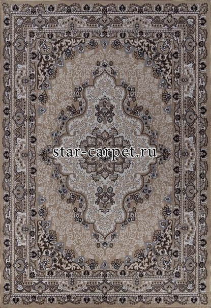 Ковер 06020A - BEIGE / BEIGE - Прямоугольник - коллекция PRAGA