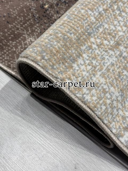 Ковер 06052A - BROWN / TOZ GRI - Прямоугольник - коллекция PRAGA