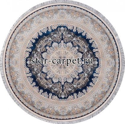 Круглый ковер FARSI 1500 267 - DARK BLUE  
