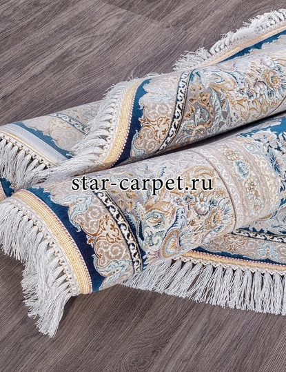 Круглый ковер FARSI 1500 267 - DARK BLUE  