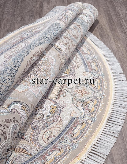 Круглый ковер  FARSI 1500 144 - LIGHT GRAY 