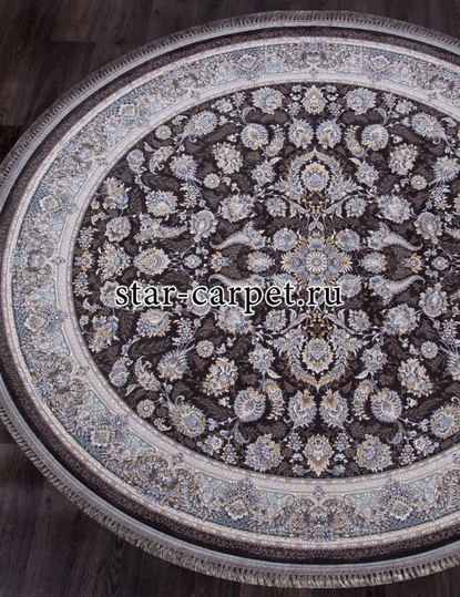 Ковер farsi-1200-g256-dark-gray-daire Иран (Персия).