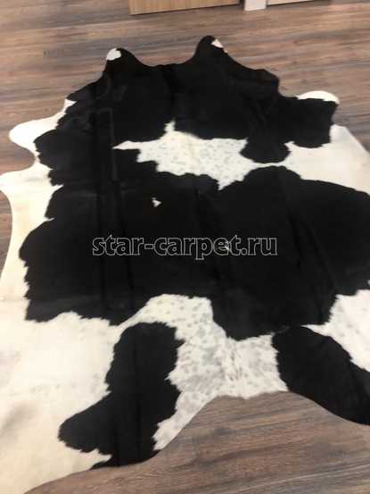 Коровья шкура XXL цвет белый с чёрным 5313 (Италия)