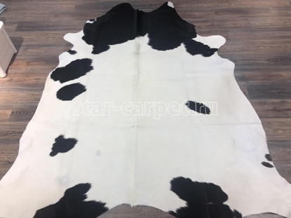 Коровья шкура XXL белый с чёрным 5306 (Италия)