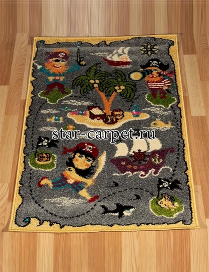 Ковер детский Пираты FUNKY PIR grey
