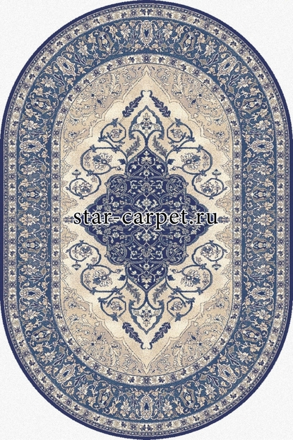Ковер Isfahan_LEYLA dark blue-oval