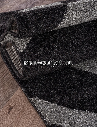 Ковер MERINOS PLATINUM t617 цвет серый / черный 