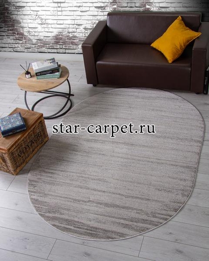 Ковер F441 - LIGHT GRAY - Овал - коллекция DIOS