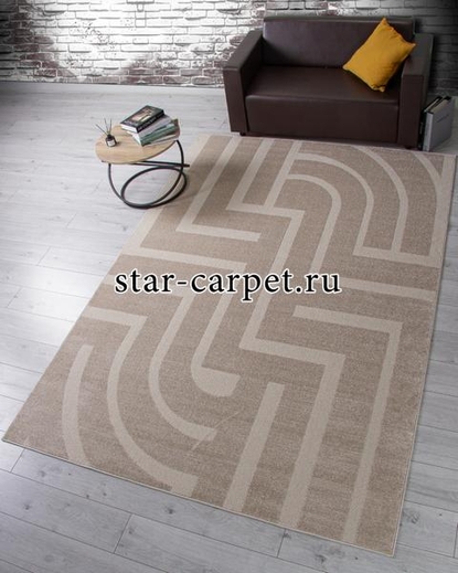Ковер F439 - LIGHT BEIGE - Прямоугольник - коллекция DIOS