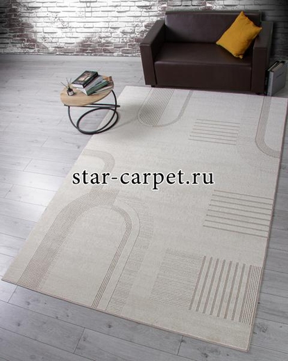 Ковер F437 - LIGHT CREAM - Прямоугольник - коллекция DIOS