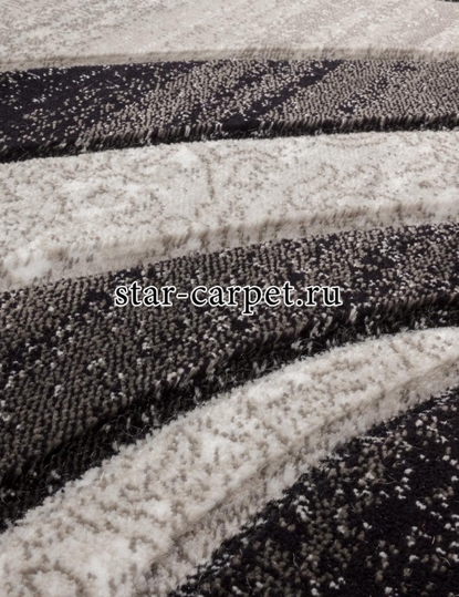 Овальный ковер d263 - GRAY MEGA CARVING