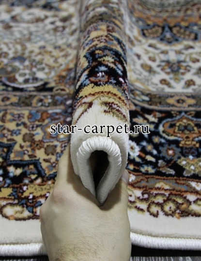 d414 - CREAM-NAVY - Прямоугольник - коллекция SHAHREZA