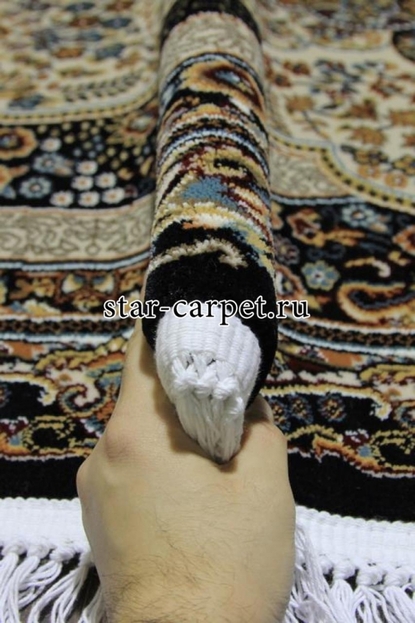 Ковер D415 - CREAM-NAVY - Овал - коллекция SHAHREZA