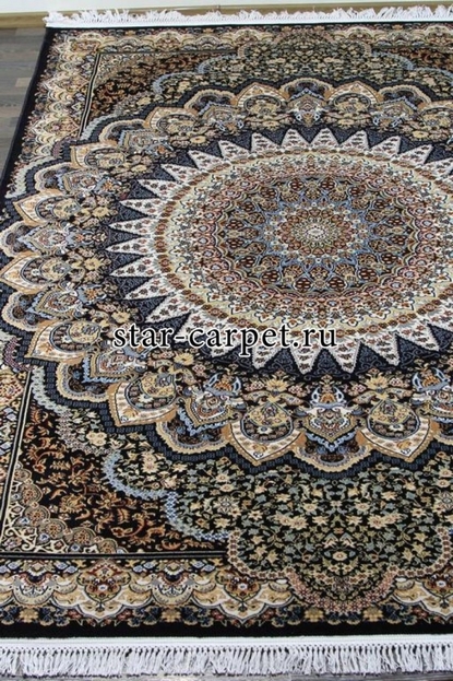 Ковер d417 - NAVY - Прямоугольник - коллекция SHAHREZA