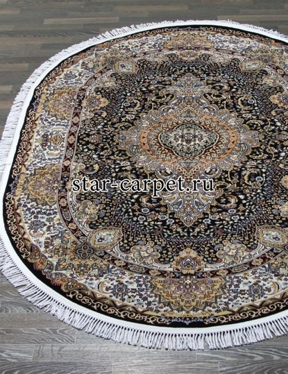 d414 - CREAM-NAVY - Овал - коллекция SHAHREZA