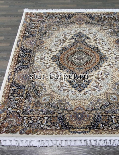 d414 - CREAM-NAVY - Прямоугольник - коллекция SHAHREZA