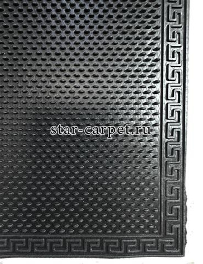 Коврик придверный грязезащитный Graily, чёрный, шипы