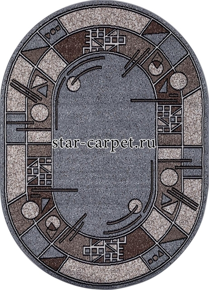 Овальный ковер MERINOS SILVER ALBINA 3 - GRAY 