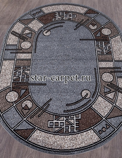 Овальный ковер MERINOS SILVER ALBINA 3 - GRAY 