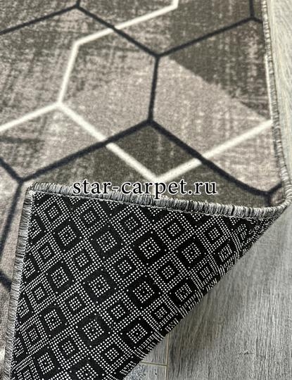 Ковровая дорожка на пол 'Гексагон', отрезная дорожка на противоскользящей основе