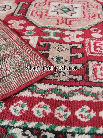 Ковер F667 - RED-CREAM - Прямоугольник - коллекция DARGA