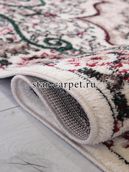 Ковер F670 - CREAM-RED - Прямоугольник - коллекция DARGA