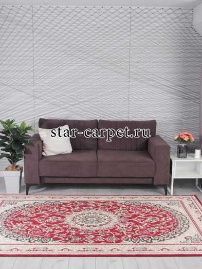 Ковер F672 - RED-CREAM - Прямоугольник - коллекция DARGA