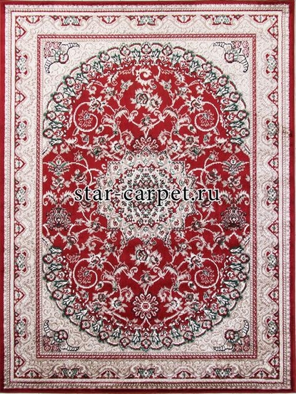 Ковер F672 - RED-CREAM - Прямоугольник - коллекция DARGA