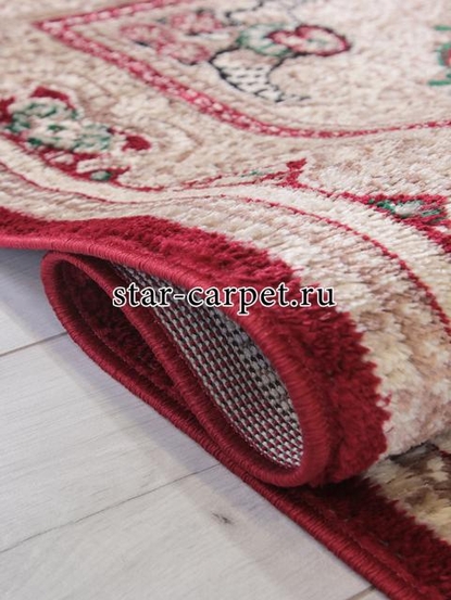 Ковер F672 - RED-CREAM - Прямоугольник - коллекция DARGA