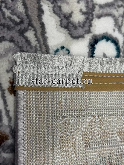 Ковер F611 - GRAY-BLUE - Прямоугольник - коллекция HALIF