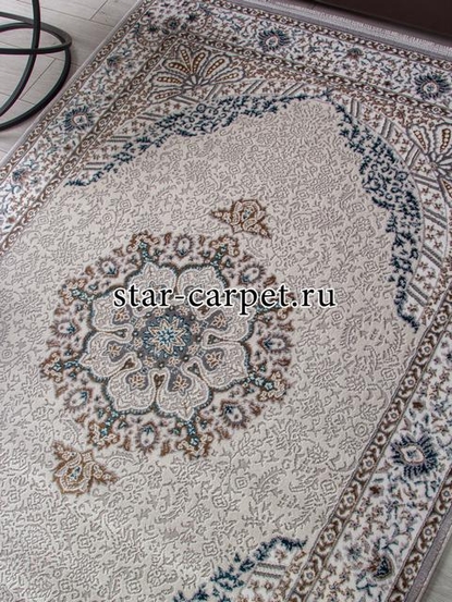 Ковер F637 - GREEN-BLUE - Прямоугольник - коллекция HALIF