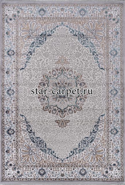 Ковер F637 - GREEN-BLUE - Прямоугольник - коллекция HALIF