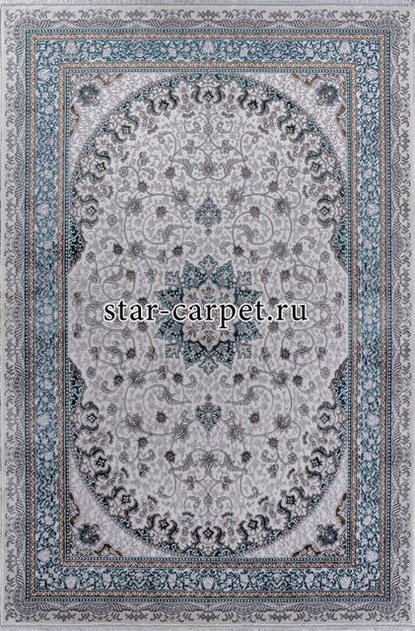 Ковер F639 - GREEN-BLUE - Прямоугольник - коллекция HALIF