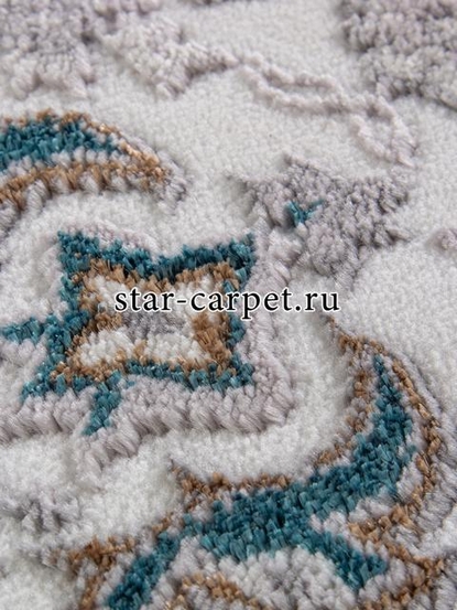 Ковер F639 - GREEN-BLUE - Прямоугольник - коллекция HALIF