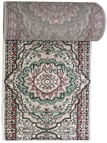 Дорожка F670 - CREAM-GREEN - коллекция DARGA