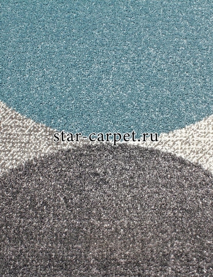 Овальный ковер MERINOS 2257 цвет серый / голубой